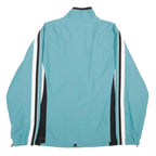 Womens Blue & Black Polyester Zip Jacket XL Plain Casual Sportswear Track Top