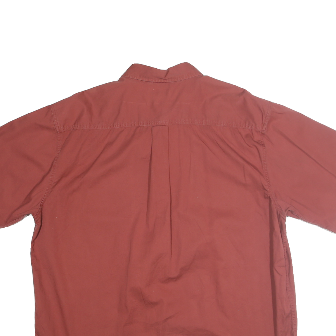 CARHARTT Mens Rust Red Cotton Blend Short Sleeve Shirt XL Casual Workwear