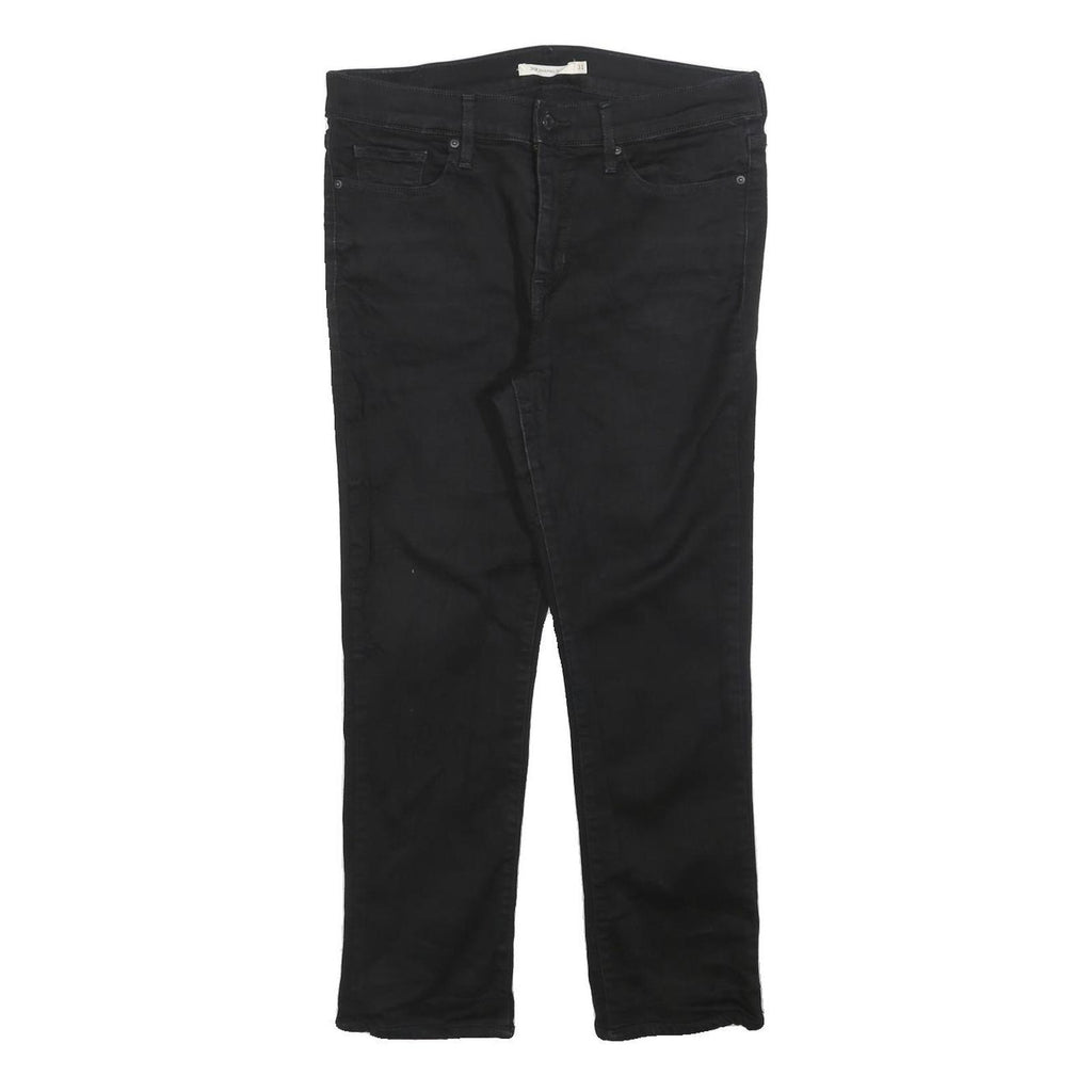 LEVI'S 312 Womens Jeans Black Slim Skinny Denim W31 L25 Zip Cotton Blend