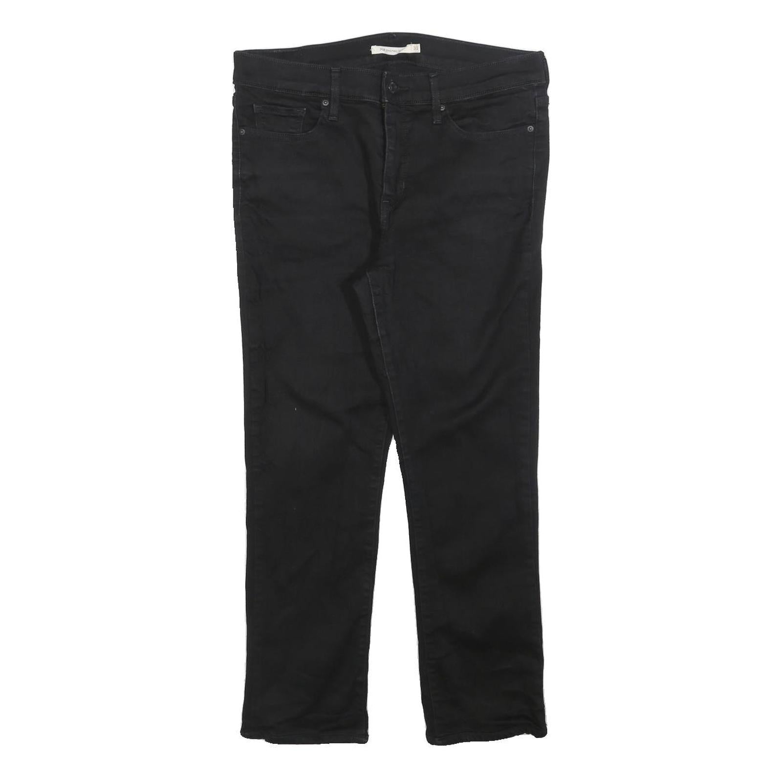 LEVI'S 312 Womens Jeans Black Slim Skinny Denim W31 L25 Zip Cotton Blend