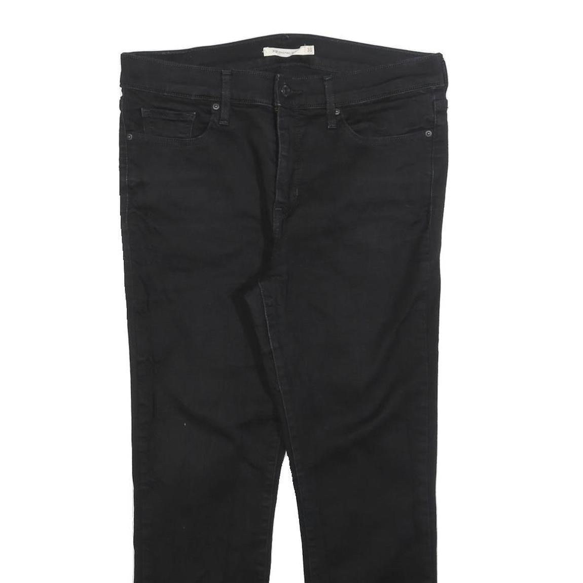 LEVI'S 312 Womens Jeans Black Slim Skinny Denim W31 L25 Zip Cotton Blend