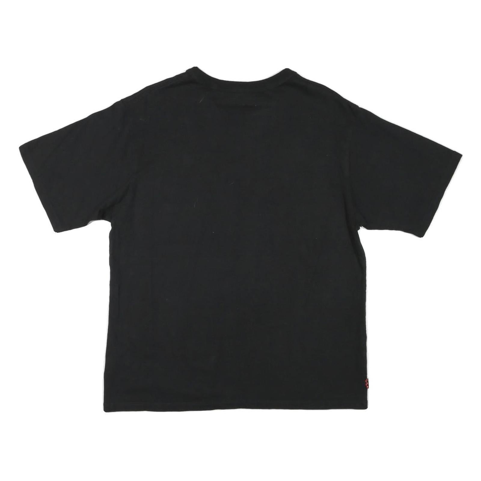 VANS Mens Black Graphic T-Shirt S Short Sleeve Crew Neck Skate Logo Print