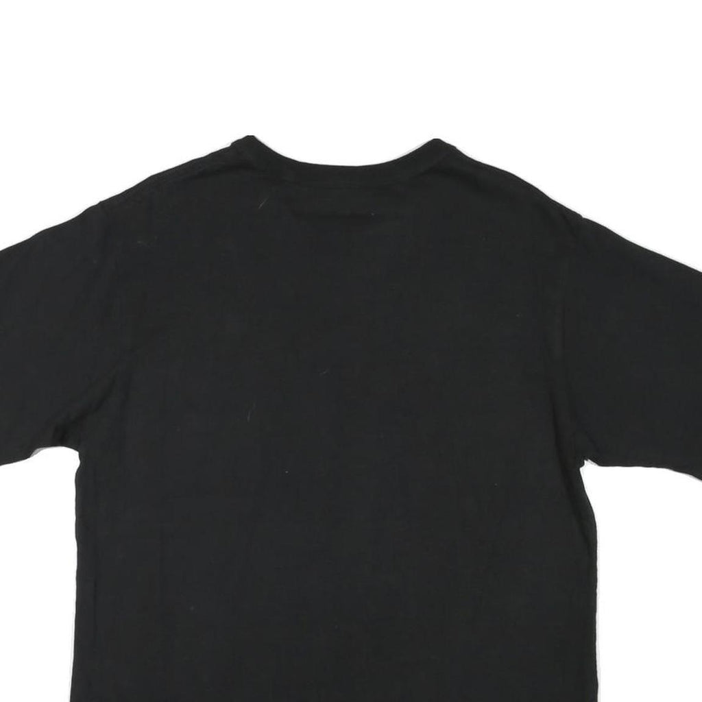 VANS Mens Black Graphic T-Shirt S Short Sleeve Crew Neck Skate Logo Print