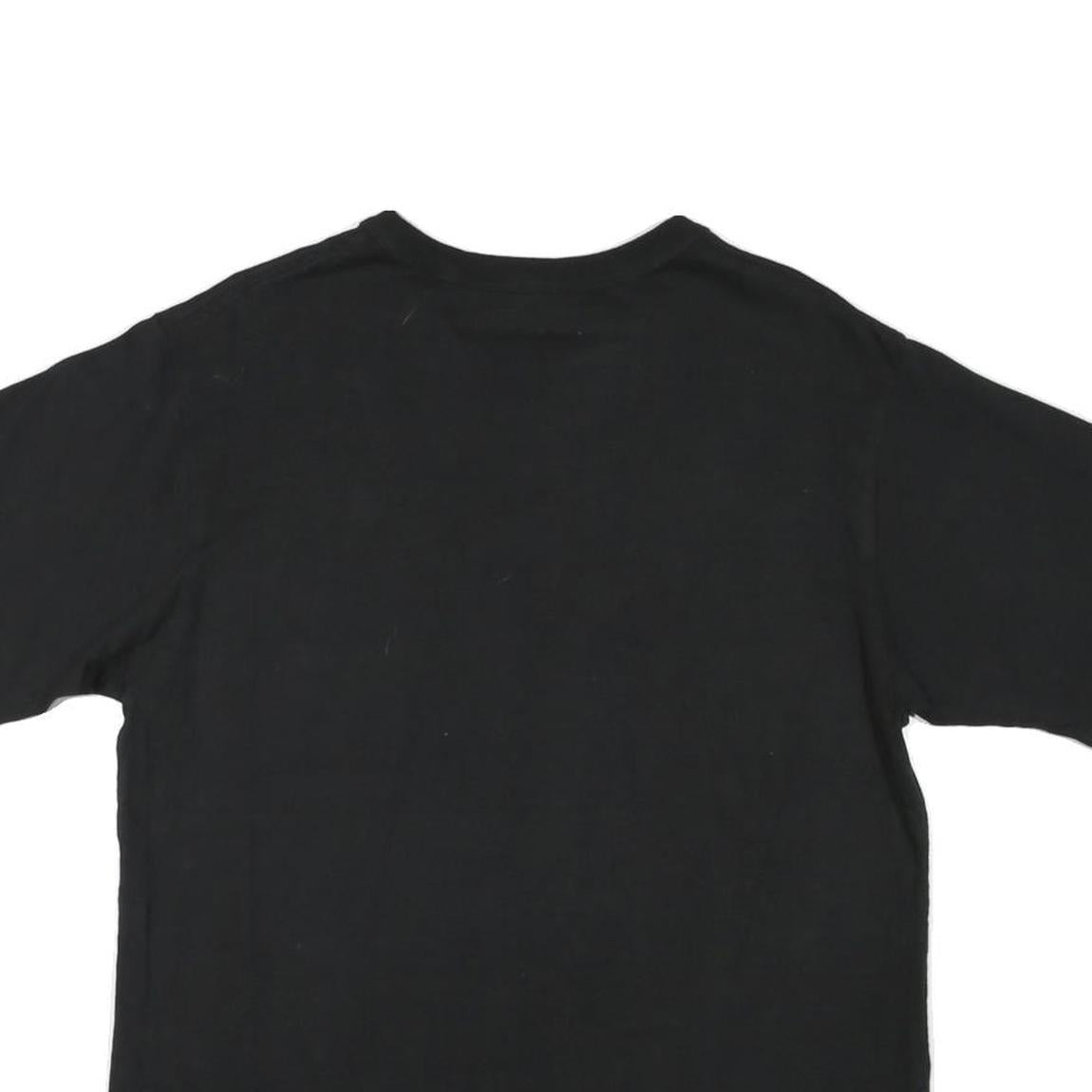 VANS Mens Black Graphic T-Shirt S Short Sleeve Crew Neck Skate Logo Print