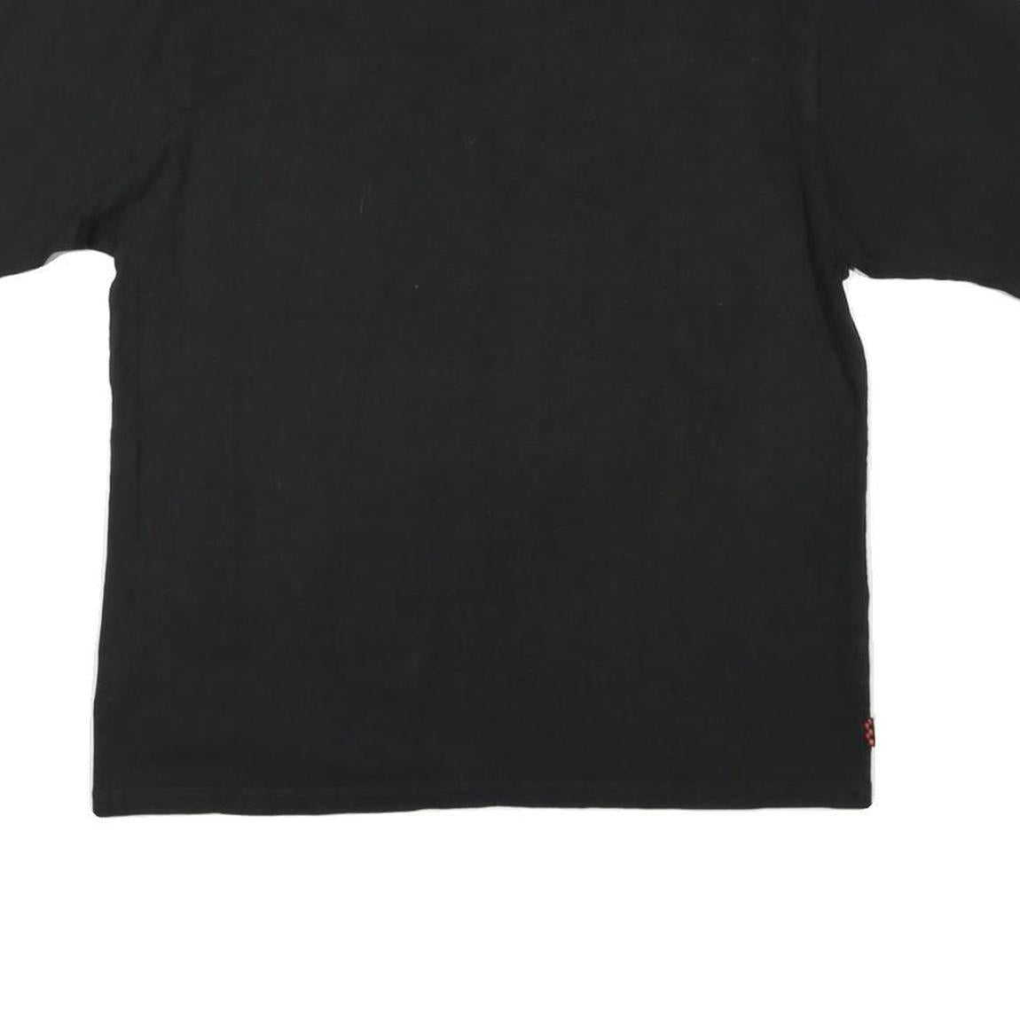 VANS Mens Black Graphic T-Shirt S Short Sleeve Crew Neck Skate Logo Print