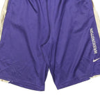 NIKE Mens Purple Cream Sports Shorts M W28 Washington Print