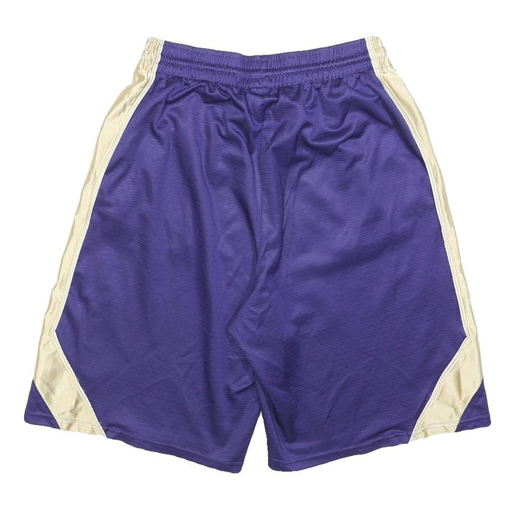 NIKE Mens Purple Cream Sports Shorts M W28 Washington Print