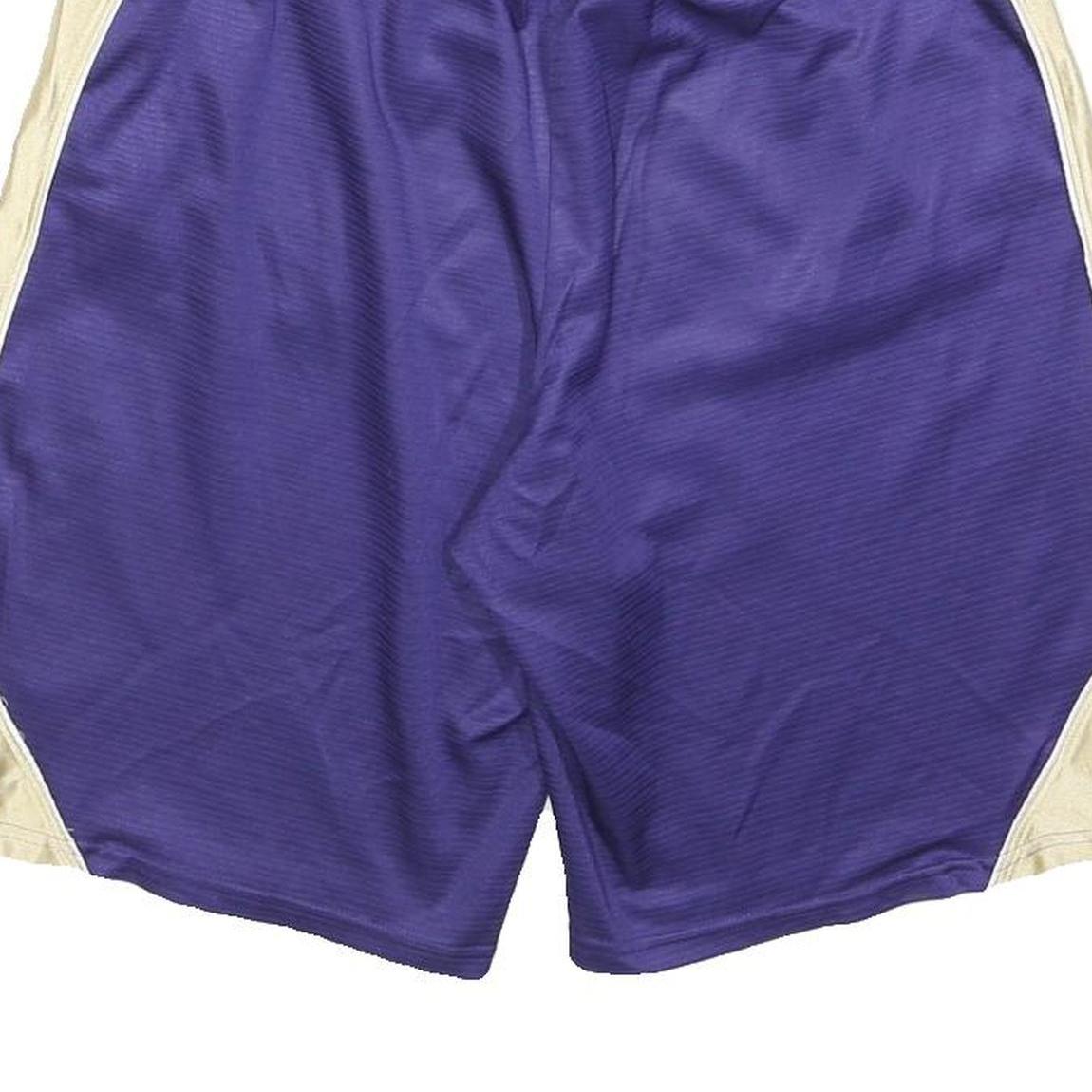 NIKE Mens Purple Cream Sports Shorts M W28 Washington Print