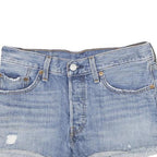 LEVI'S Womens Shorts Blue Denim Casual XS W26 Cut-Off Distressed