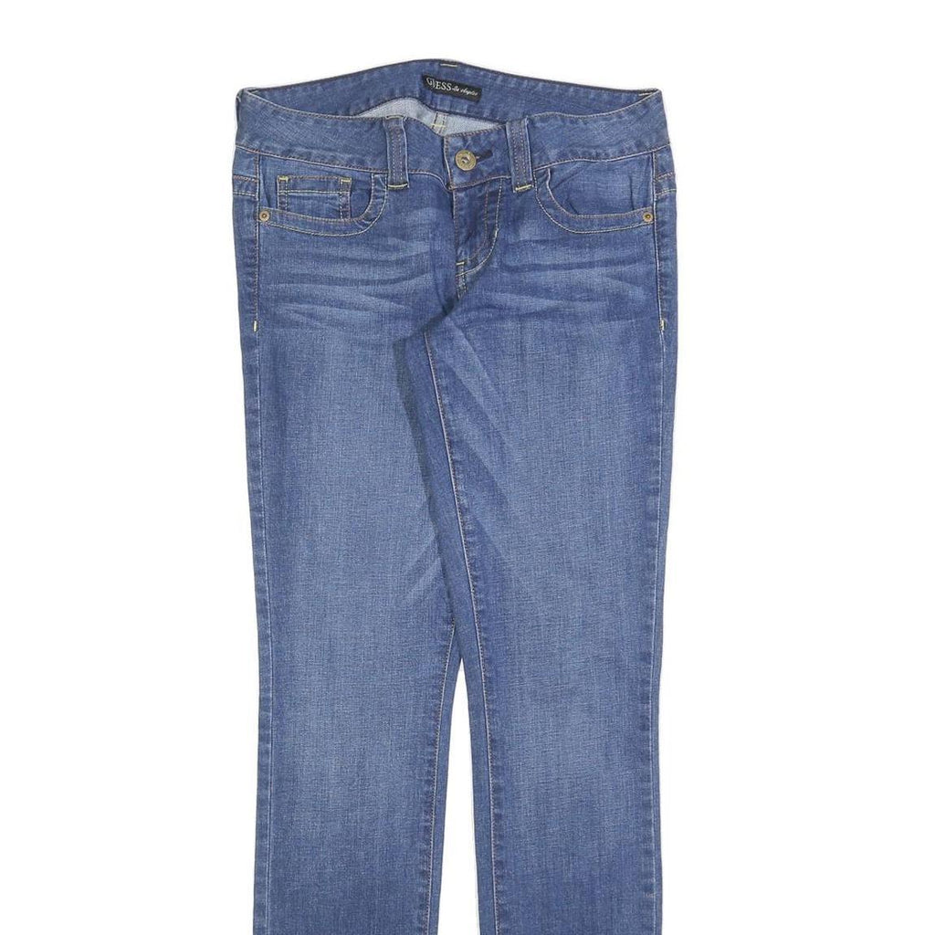 GUESS Womens Blue Slim Skinny Denim Light Jeans W28 L32 Stylish Fit