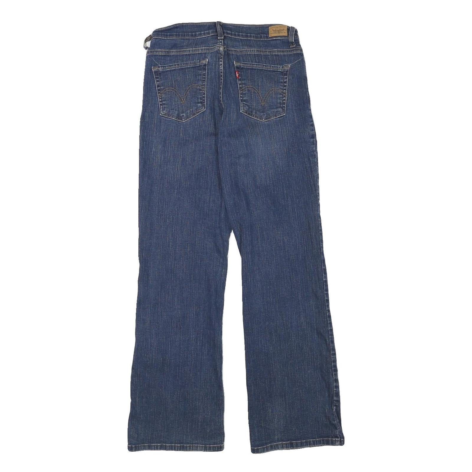LEVI'S Womens Blue Regular Straight Denim Medium W28 L30 Classic Blue Jeans Zip