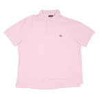 CHAPS Mens Pink Cotton Blend Short Sleeve Polo Shirt 2XL Embroidered Logo