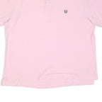 CHAPS Mens Pink Cotton Blend Short Sleeve Polo Shirt 2XL Embroidered Logo