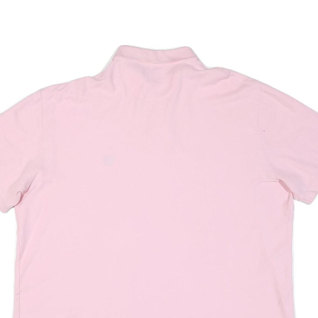 CHAPS Mens Pink Cotton Blend Short Sleeve Polo Shirt 2XL Embroidered Logo