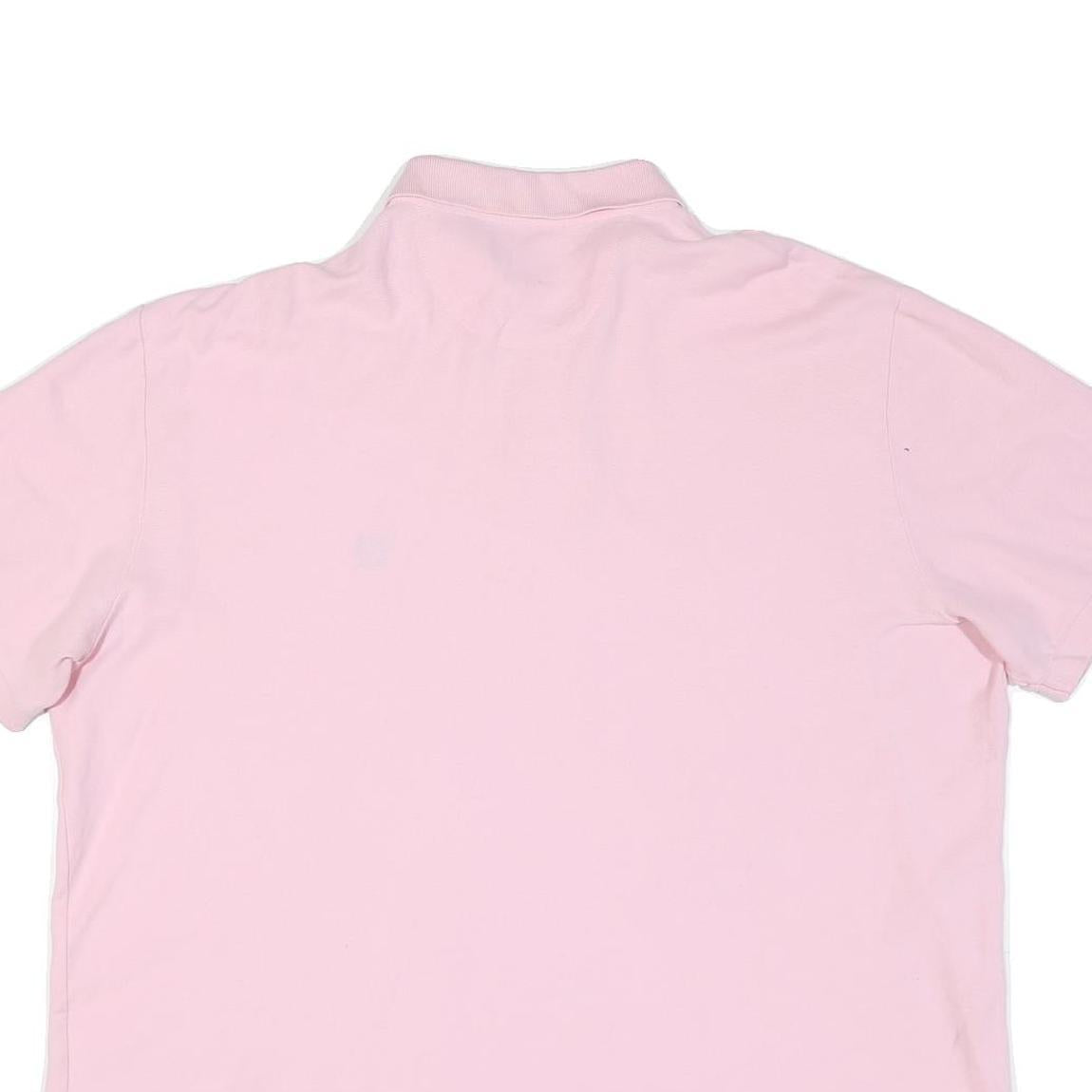 CHAPS Mens Pink Cotton Blend Short Sleeve Polo Shirt 2XL Embroidered Logo