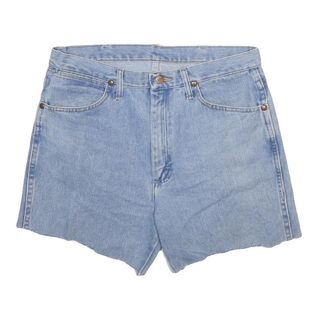 WRANGLER Mens Denim Shorts Light Blue Casual M W33 Classic Fit High Rise
