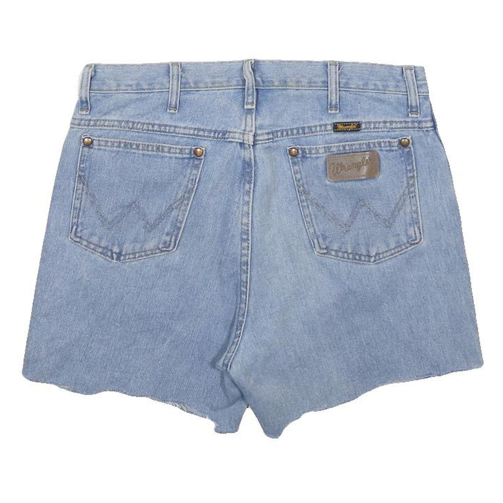 WRANGLER Mens Denim Shorts Light Blue Casual M W33 Classic Fit High Rise