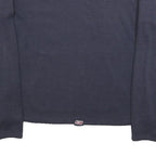 REEBOK Womens Navy Sweatshirt UK 12 Crew Neck Cotton Blend Casual Pullover