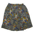Womens Flare Skirt Grey Short Crazy Pattern XL