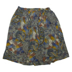 Womens Flare Skirt Grey Short Crazy Pattern XL
