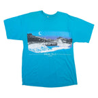 DNS Niagara Falls Mens T-Shirt Blue 90s XL