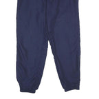 KAWASAKI Mens Joggers Navy Blue L W28 L32 Polyester Blend Regular Tapered Fit