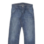 LEVI'S 514 Mens Jeans Blue Slim Straight Denim Medium W30 L30 Slim Fit Zip