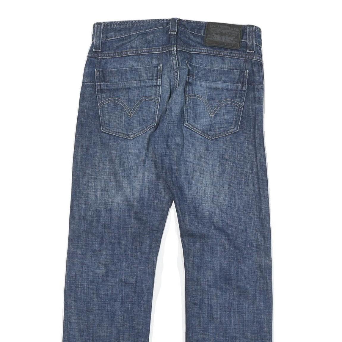 LEVI'S 514 Mens Jeans Blue Slim Straight Denim Medium W30 L30 Slim Fit Zip