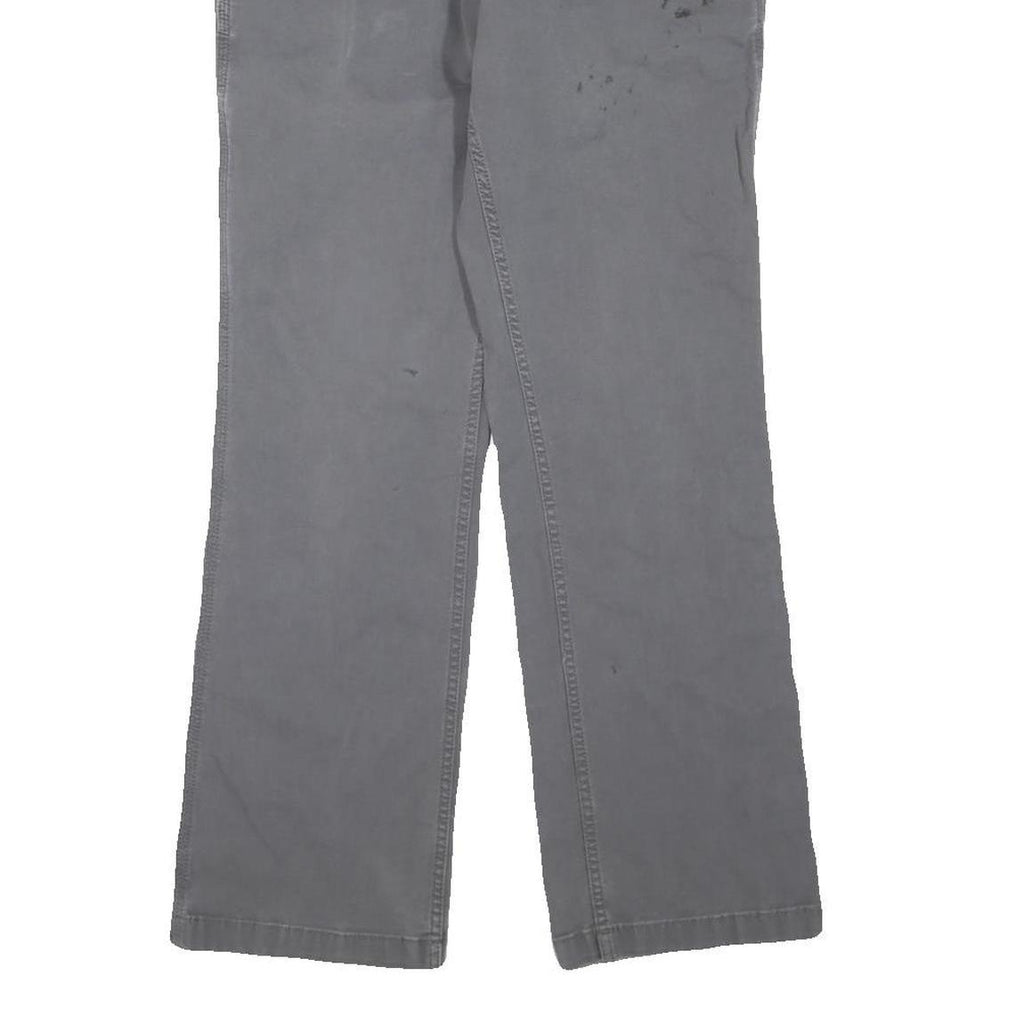 DICKIES Mens Regular Grey Cotton Blend Regular Fit Jeans W28 L32 Workwear Zip