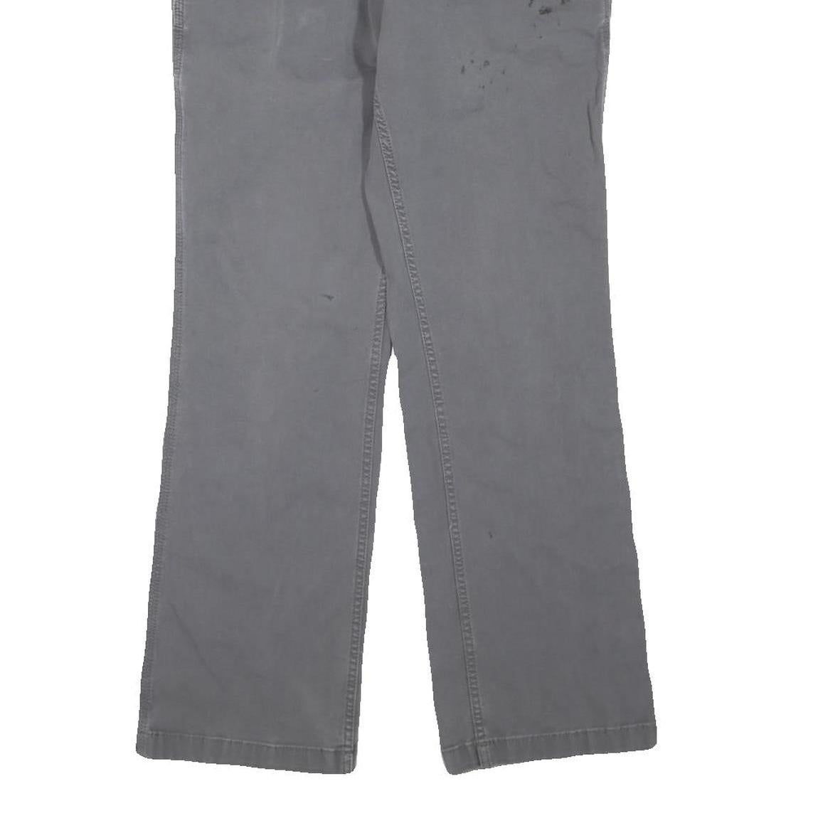 DICKIES Mens Regular Grey Cotton Blend Regular Fit Jeans W28 L32 Workwear Zip