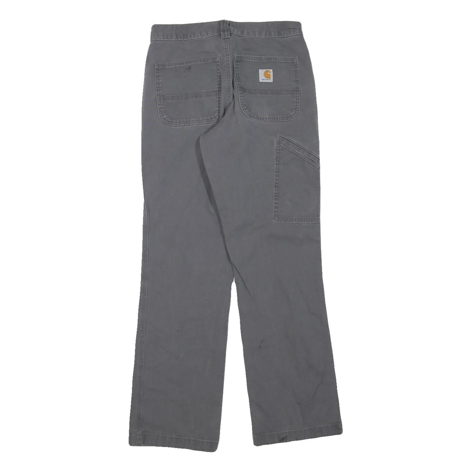 DICKIES Mens Regular Grey Cotton Blend Regular Fit Jeans W28 L32 Workwear Zip