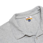 ELLESSE Mens Grey Polo Shirt Cotton L Classic Logo Casual Short Sleeve