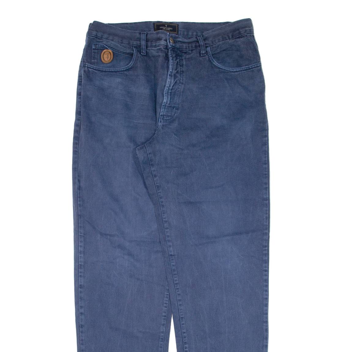 TRUSSARDI JEANS Mens Jeans Blue Regular Straight W35 L34