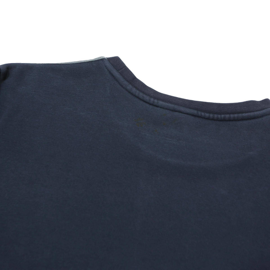 ADIDAS Mens Navy Blue Pullover Hoodie M Cotton Blend Crew Neck Sportswear