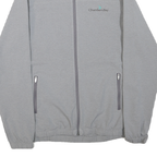 ADIDAS Mens Grey Polyester Blend Track Jacket M Plain Zip Lightweight Casual