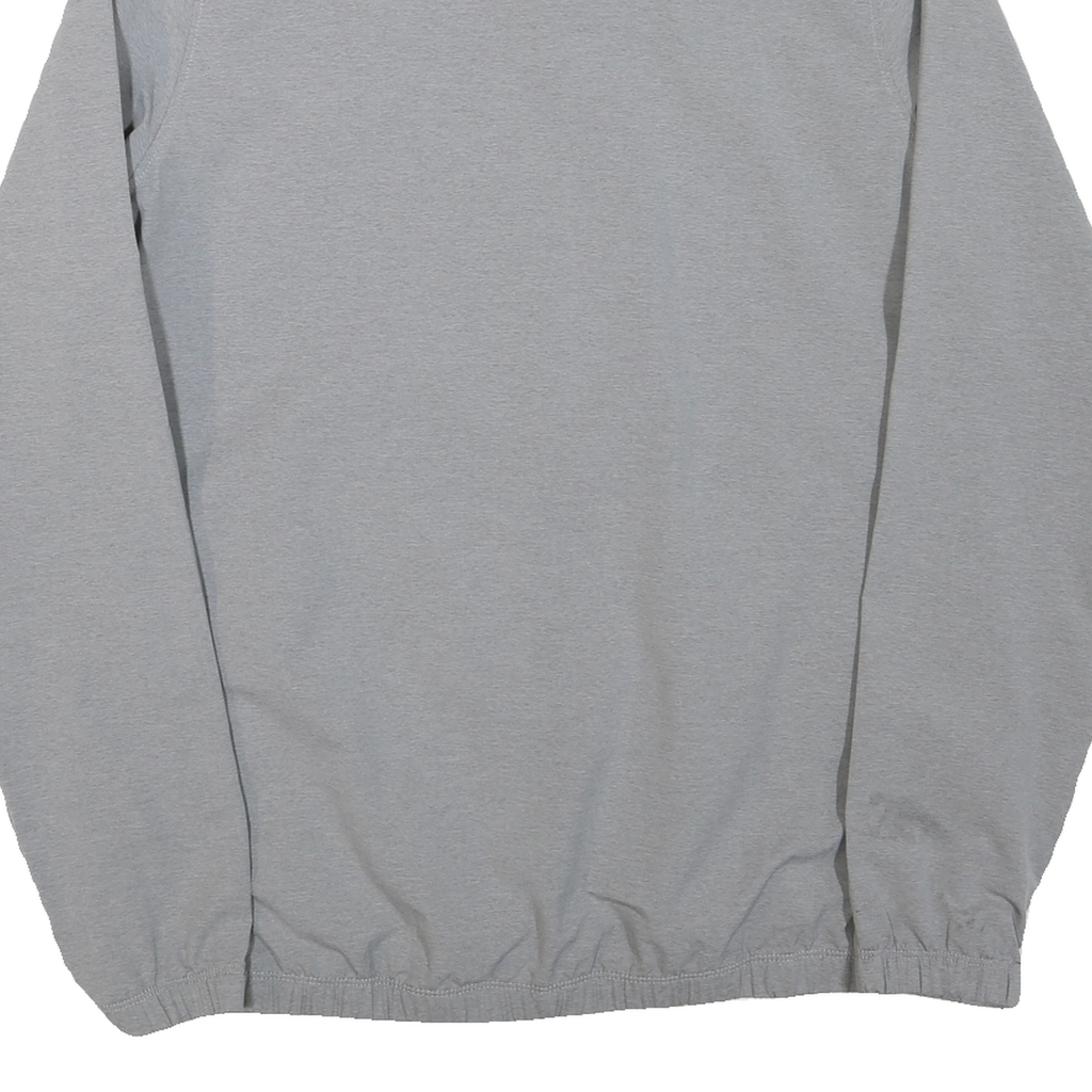 ADIDAS Mens Grey Polyester Blend Track Jacket M Plain Zip Lightweight Casual