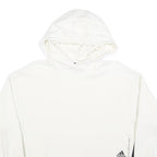 ADIDAS Womens White & Black Cropped Hoodie XS Cotton Blend Casual Streetwear