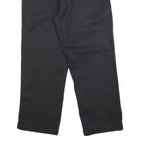 DICKIES Mens Cotton Blend Black Regular Straight Trousers W36 L28 Workwear Zip