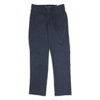 DICKIES Mens Polyester Blend Navy Regular Fit Straight Leg Trousers W29 L30