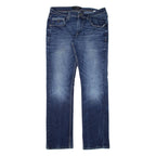 GUESS JEANS Womens Jeans Blue Slim Straight W32 L32