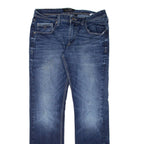 GUESS JEANS Womens Jeans Blue Slim Straight W32 L32