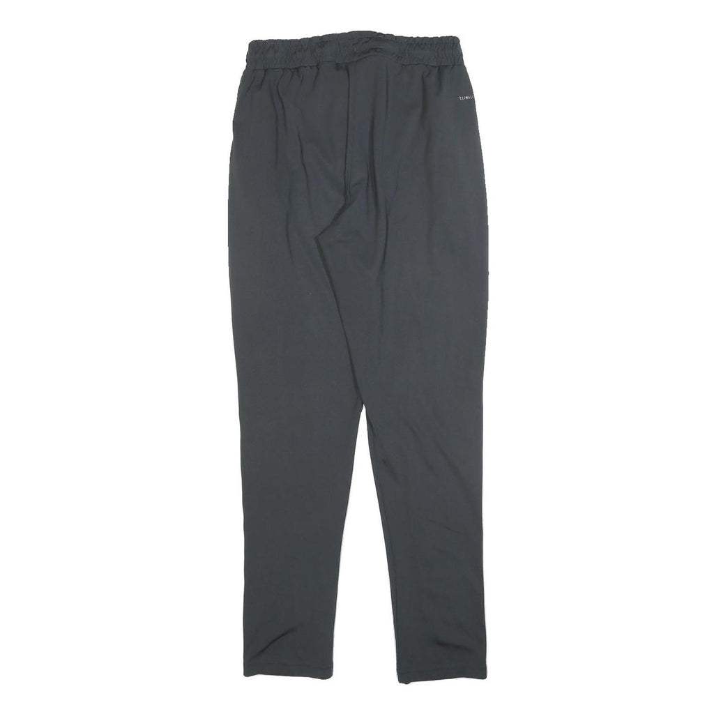 ADIDAS Mens Joggers Black S W28 L30 Slim Tapered Polyester Lightweight