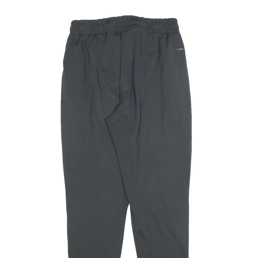 ADIDAS Mens Joggers Black S W28 L30 Slim Tapered Polyester Lightweight