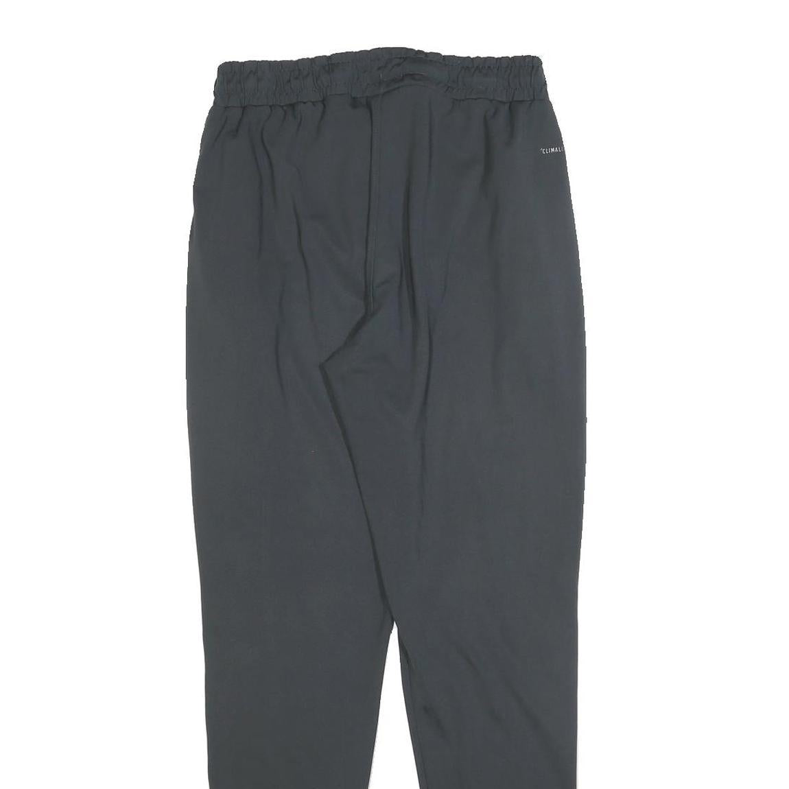 ADIDAS Mens Joggers Black S W28 L30 Slim Tapered Polyester Lightweight