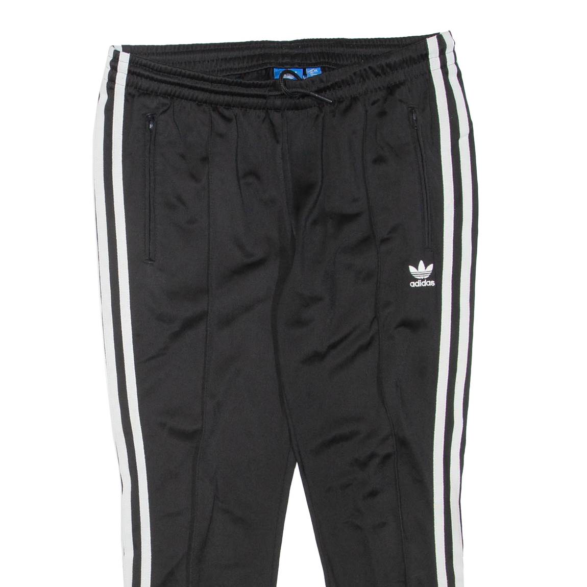 ADIDAS Womens Track Pants Black Tapered L W30 L23