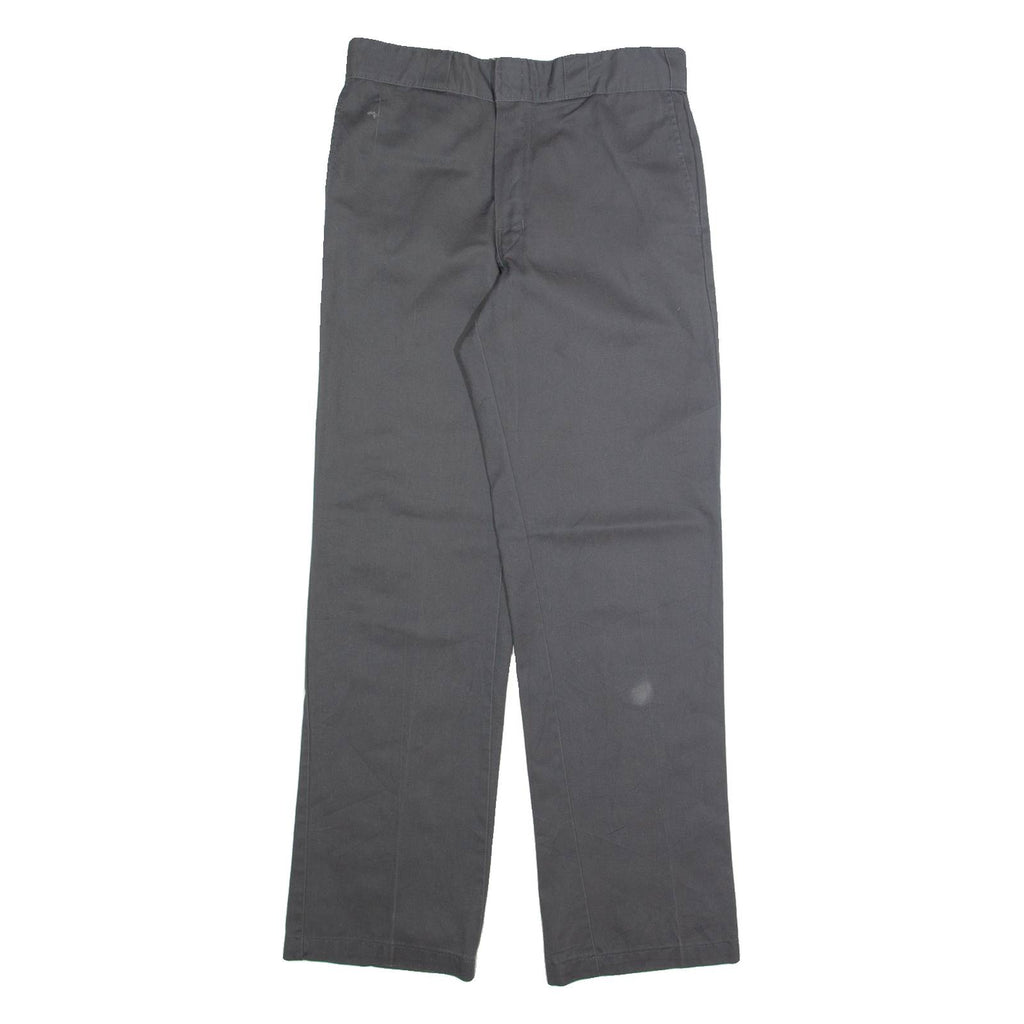 DICKIES Chino Mens Trousers Grey Regular Straight W32 L32