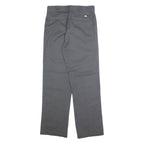 DICKIES Chino Mens Trousers Grey Regular Straight W32 L32