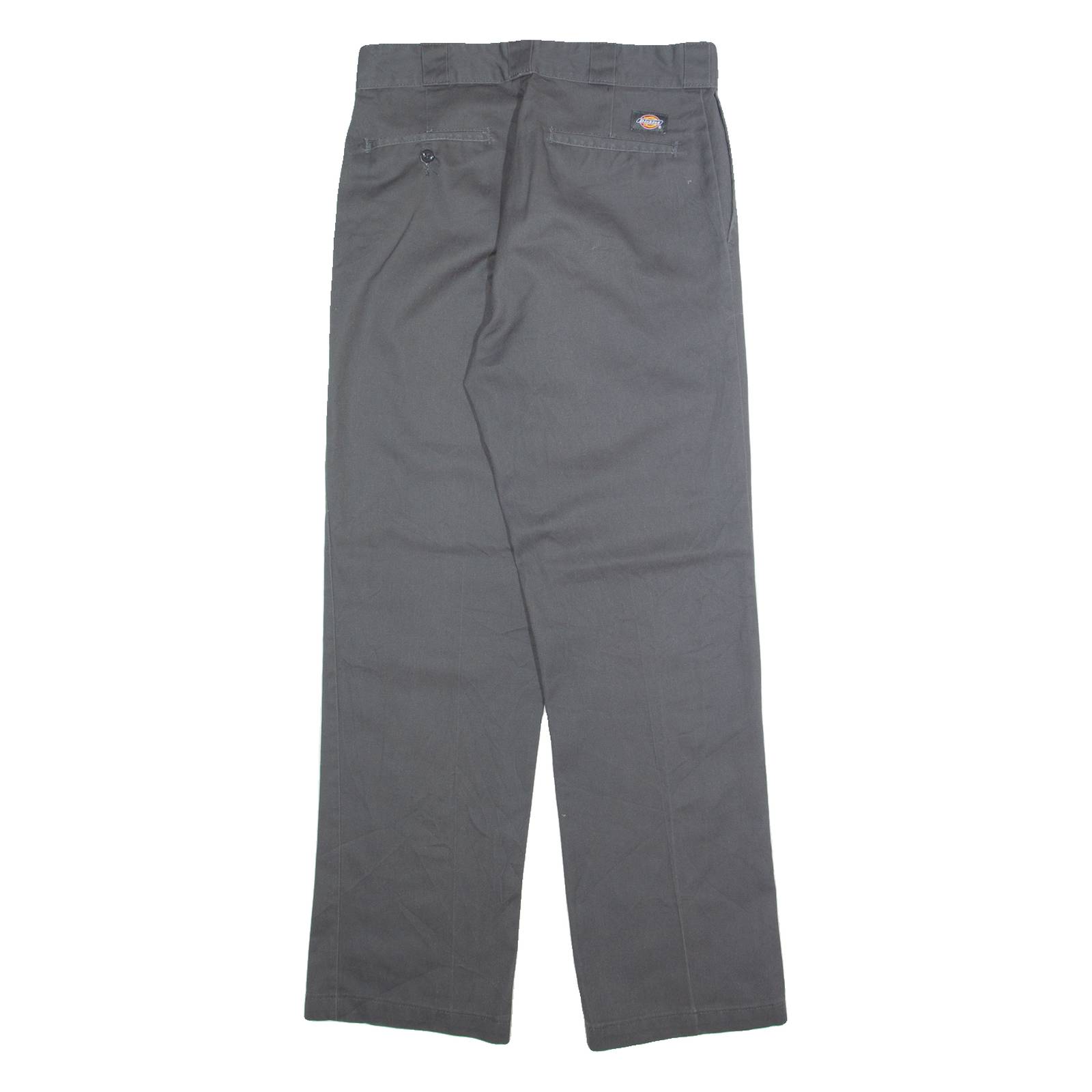 DICKIES Chino Mens Trousers Grey Regular Straight W32 L32