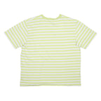 CARHARTT WIP Womens Green & White Striped T-Shirt XL Short Sleeve Crew Neck