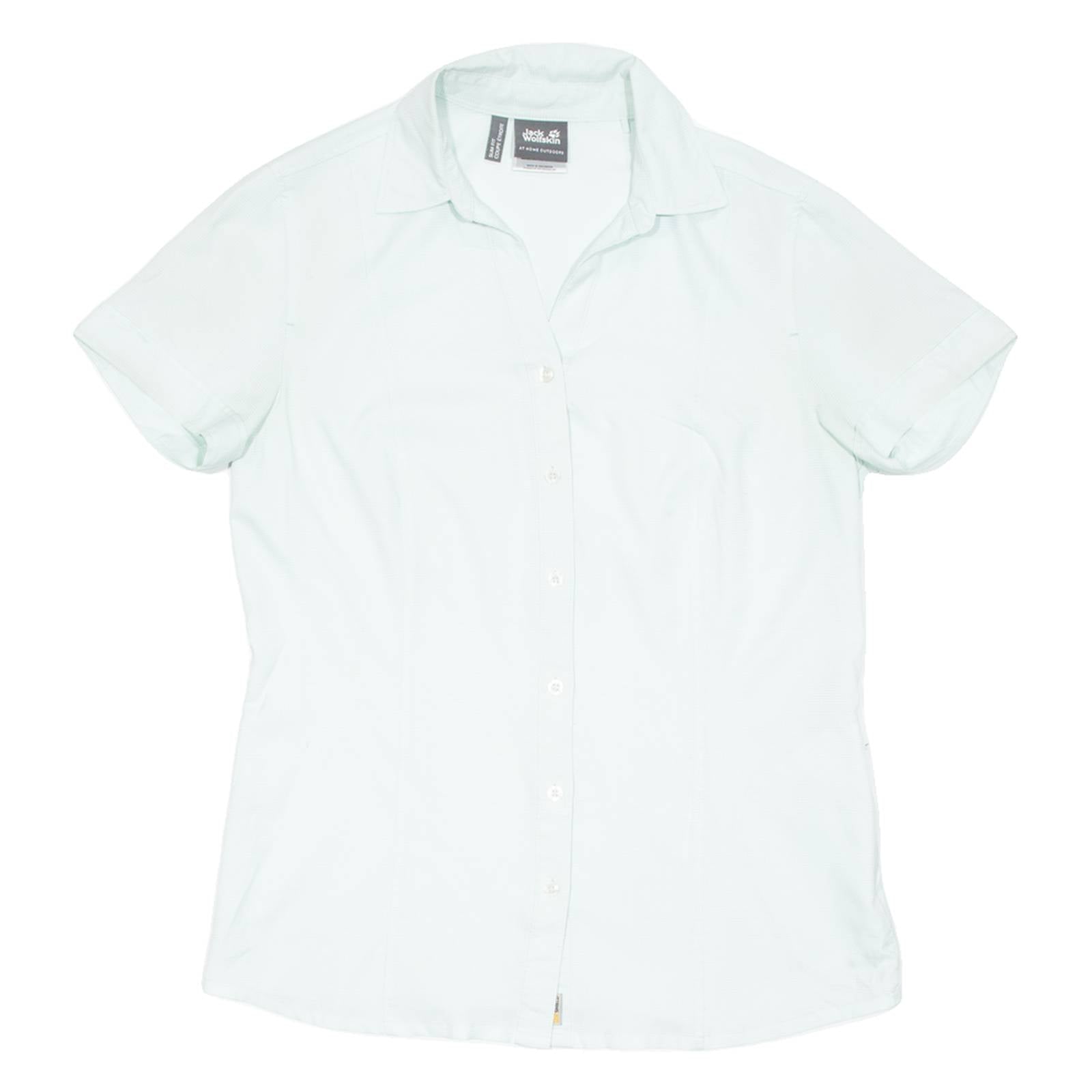 JACK WOLFSKIN Womens Shirt Blue Check UK 12